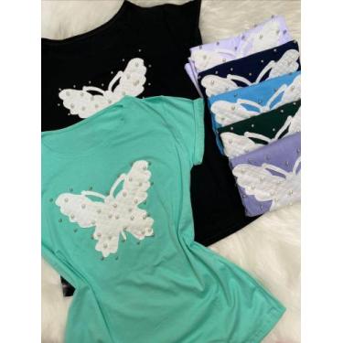 Imagem de T-shirt com pedraria