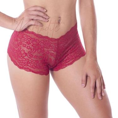 Imagem de Kit C/8 Caleçon Plus Renda Calesson Calcinha Short Feminino - Prime Li
