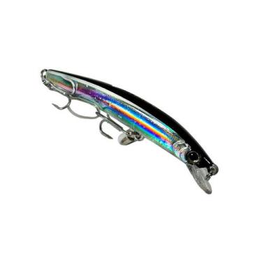 Imagem de Isca Artificial p/ Pesca Meia Agua Barbela Curta 2 Garateias 7cm 7.5g 