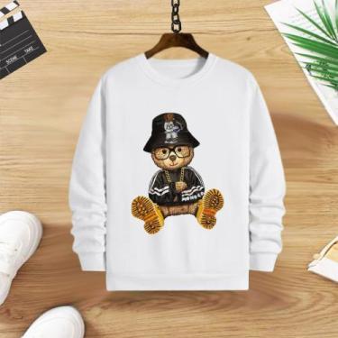 Imagem de Blusa moletom infantil - Mc kids, Branco, 6