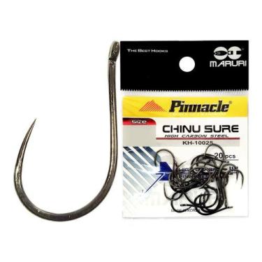 Imagem de Anzol Pinnacle Chinu Sure Sem Farpa 05 Cart. 20pçs Maruri