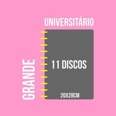 Imagem de Caderno de Disco 10 Matérias Infinito Sistema Inteligente Coleção Pers