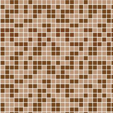 Imagem de Papel de Parede Autocolante Pastilhas Quadriculadas Em Tons De Marrom 