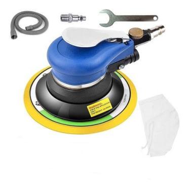 Imagem de Lixadeira Pneumática Orbital Hookit Roquite !!!! - NoBrand, Azul-turqu
