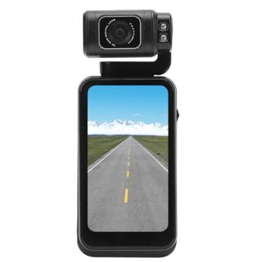 Imagem de Câmera de Vídeo Digital 5K 48MP HD Portátil Gravador de Câmera de Vídeo de Bolso Com Tela de Rotação Lapso de Tempo para Streaming de Fidelidade de Viagem