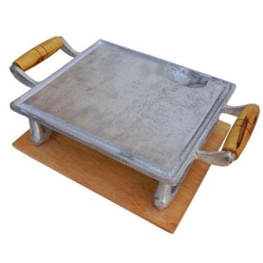 Imagem de Chapicanha Assadeira Gourmet Frituras Churrasqueira Bifeira Chapa Alum