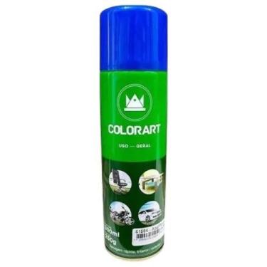 Imagem de Tinta Spray Colorart Uso Geral Cor Azul Royal Secagem Rápida Interior 