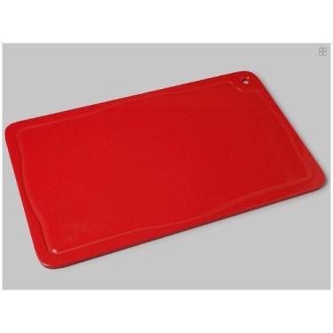 Imagem de Tabua De Corte Polietileno Profissional Pronyl 50x30x1,0 Cm, Vermelho