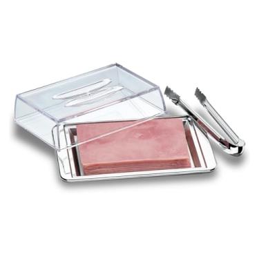 Imagem de Brinox - Porta Frios Empilhável com Pinça 3 Peças Lyon - Aço Inox