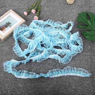 Imagem de Multi Cor Impressão Pontos Plissado Guarnição Malha Fita de Renda Diy Artesanato 5 Metros Lantejoulas Bordado Vermelho Rosa Azul Roxo Branco 5 Metros (#3)