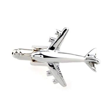 Imagem de Abotoaduras de avião, jato comercial, piloto de casamento, presente chique