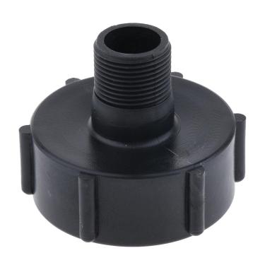 Imagem de Adaptador de válvula de sacola sólida IBC para tubo de plástico de mangueira, rosca grossa S60x6 para rosca macho de 2,5 cm