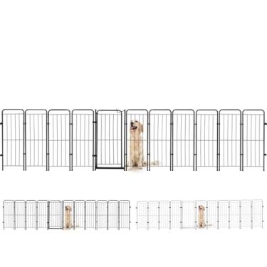 Imagem de Utility Pet & Lar, Cercado Caes Pet Cachorro 10 Módulos + Portão 98 cm Altura Cor:Preto