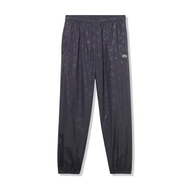 Imagem de Lacoste Calça masculina com estampa de monograma, Preto, M