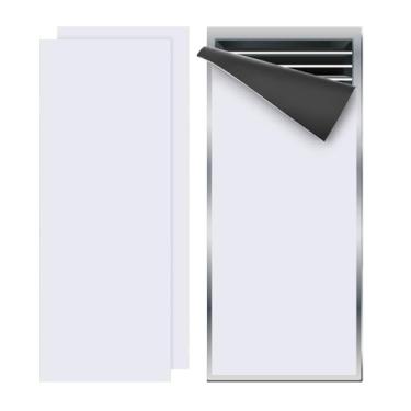 Imagem de PATIKIL Capa de ventilação magnética de 35,5 x 14 cm, pacote com 2 capas para registros de ar de parede de chão bloqueador de ventilação magnético de alta resistência para forno de lareira HVAC RV