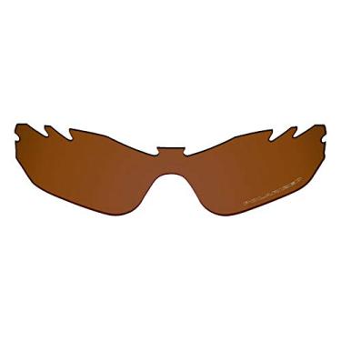 Imagem de Lentes de reposição OOWLIT compatíveis com óculos de sol Oakley Radar Edge Ventilado, Brown Polycarbonate Combine8™ Polarized, One Size