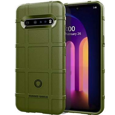 Imagem de ZYZX Capa Protetora Resistente à Prova de Choque, Nível Militar, para LG V60 Thinq, HD-Green