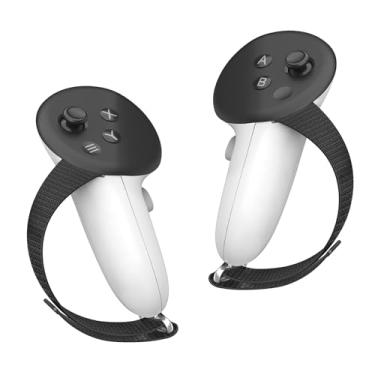 Imagem de HZLucki Alças De Controle Compatíveis Com Acessórios Meta Quest 3S/Quest 3, Alças De Articulação Ajustáveis Que Se Adaptam À Maioria Das Mãos, Capa De Mão Macia Para Bateria De Dock De Carregamento