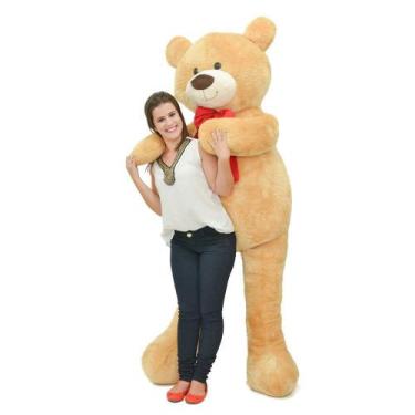 Imagem de Urso de Pelúcia Gigante 2 metros - Apaixonado - Brumar, Doce de leite