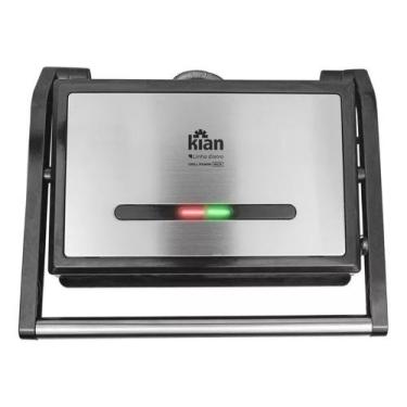 Imagem de Grill Panini Cor Preta 220v 1200w Kian, Preto, 220V