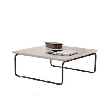 Imagem de Mesa de Centro Kairos Pé Café Bisart Decor - Larflex, Laca Off White