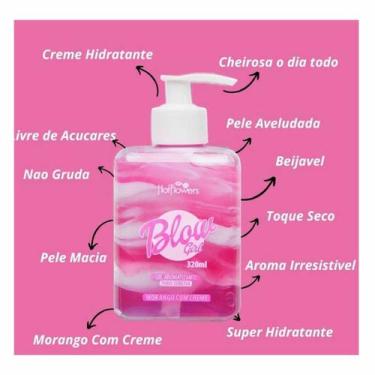 Imagem de Blow Girl Gel Aromatizante Beijável Morango Com Creme 320ml - Like4you
