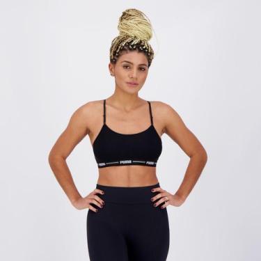 Imagem de Top Puma com Alça Regulável Preto, EG