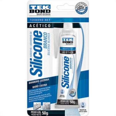 Imagem de Cola Silicone 50G Tekbond Branco Blister, Branco
