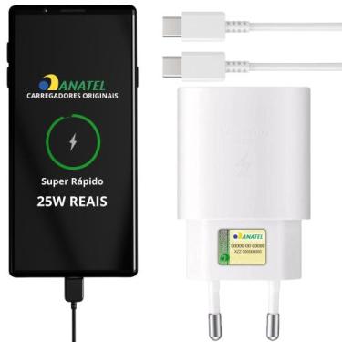 Imagem de Carregador para Samsung Turbo 25w a50 a51 a52 a53 a54 a55 (ORIGINAL) -