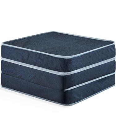 Imagem de Puff Dobrável Solteiro 3 em 1 Multiuso 100% Espuma D33 BF Colchões