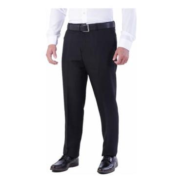 Imagem de Calça Social Masculina Amil Alfaiataria Não Amassa 1851, Preto, 44