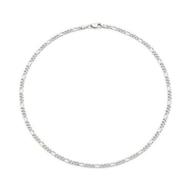 Imagem de Cordão Infantil Rommanel Elo Groumet 3x1 Fol. Platina 332347, 40, Prat