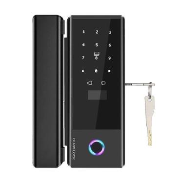 Imagem de Fechadura Com Biometria Porta de Vidro com Chave BL-G520S - Belina