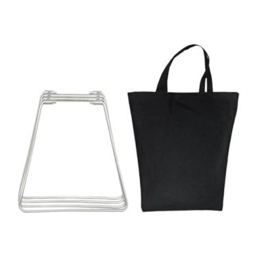 Imagem de Deevoka Suporte dobrável para suporte de gelo do suporte de gelo de lixo de suporte de suporte de suporte de armazenamento de banheira para caminhar para, L Silver