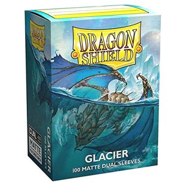 Imagem de Card Game Dragon Shield Dual Matte Glacier tamanho padrão 100 ct, pacote individual