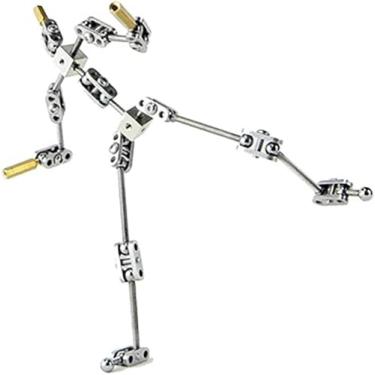 Imagem de Fantoche de animação cinematográfica de aço inoxidável, kits de armadura de stop motion DIY, figura de fantoche de metal para criação de design de personagens, fácil de montar, 26 cm