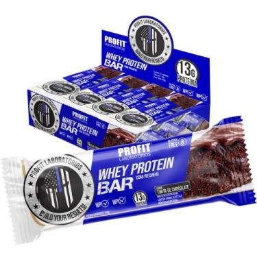 Imagem de Display C/ 12 Un Whey Protein Bar Barras Proteicas Profit - Profit Lab