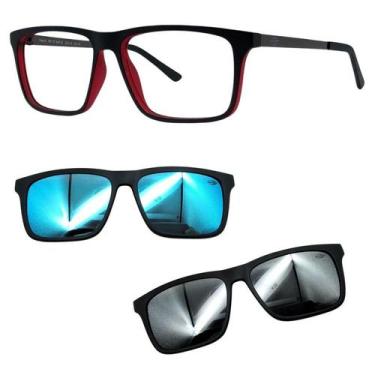 Imagem de Oculos Mormaii 6132 Swap 6 AA9 Com 2 Clipons Azul e Prata, Azul, Prata