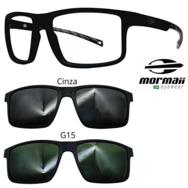 Imagem de Armação de Grau Mormaii 6127 Swap 5 ACJ com 2 Clipons, Cinza, G15