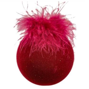 Imagem de Tuut Bola Decorada Vermelho 8cm – Tradicional e Festiva