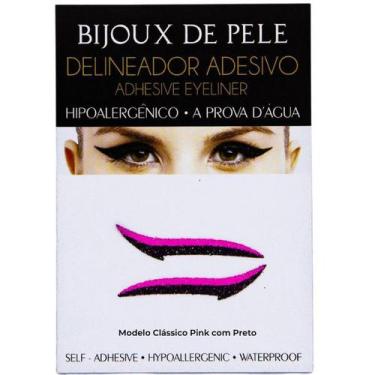 Imagem de Delineador Adesivo 1 Par Modelo Clássico Pink com preto - BIJOUX DE PE