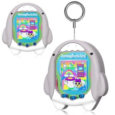Imagem de BEARDDO Silicone Case Compatible with Tamagotchi Uni Case, Cute Cartoon Grey Shark Virtual Pet Game Machine Protector Cover for Tamagotchi Uni Accessories with Ring Lanyard (Grey Shark)