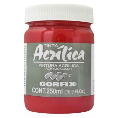 Imagem de Tinta Acrílica Corfix 250ml Vermelho da China 57 Gr 2, 057 - VERMELHO 