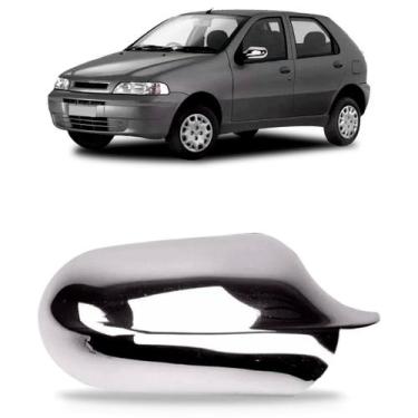 Imagem de Capa Retrovisor Palio 2001 2002 2003 2004 2005 Cromada - FLASH, Esquer