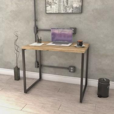 Imagem de Mesa para Escritório Office Estilo Industrial 90cm Kuadra