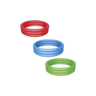 Imagem de Piscina Inflável de Plástico Infantil 140L 3 Anéis 51025 Sortido  - brink+