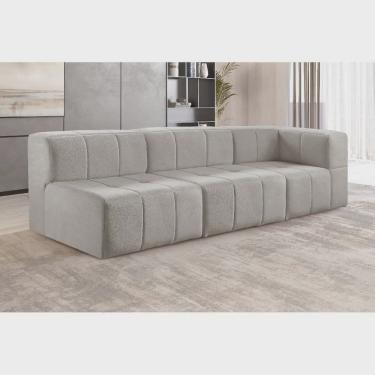Imagem de Sofá Modular 3 Lugares Bouclé