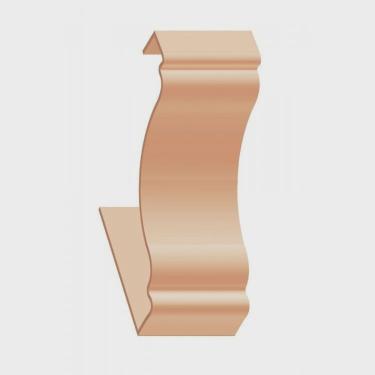 Imagem de Kit 10 Caixas com 90 M Emenda para Meia Cana Polifort 30mmx8cm Nogueira