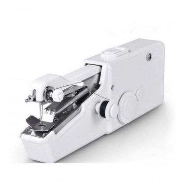 Imagem de Confira Mini Maquina De Costura Portátil A Pilha Lã Jeans