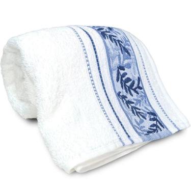 Imagem de Toalha de Rosto Karsten Softmax 100% Algodão - Barra em Floral Grossa 